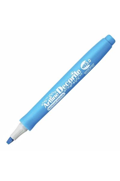 Artlines Metallic Blue Artline Decorite - Cut End Marker