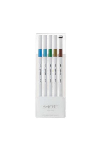 Uni Posca Uni-ball Emott 0.4 Fine Acrylic Tip Pen Set of 5 Pem-sy/5c No:4