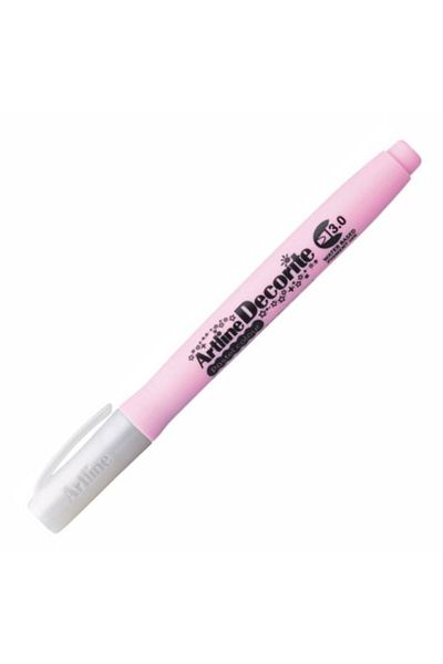 Artlines Pastel Pink Cut Tip Marker - Artline Decorite