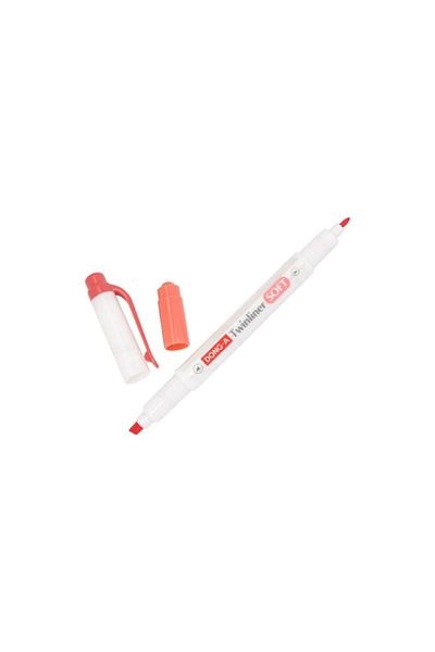 Dong-A Donga Twinler Soft Flag Red N/69 Highlighter Double Sided