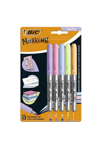 Bic Pastel 5-Color Intensity Marking Pen -943781