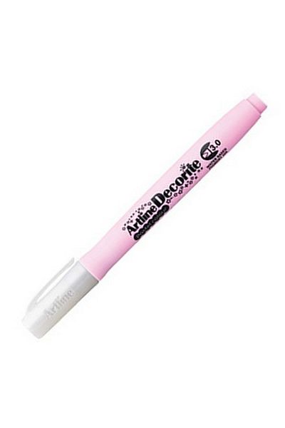 Artlines Pastel Pink Cut Tip Marker - Artline Decorite