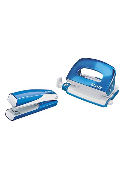 Leitz 5561-36 Wow Staple Hole Punch Set Blue