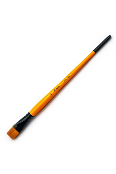 Pebeo Perie sintetică Van Dyck Vd958/2 portocalie cu mâner lung, galbenă