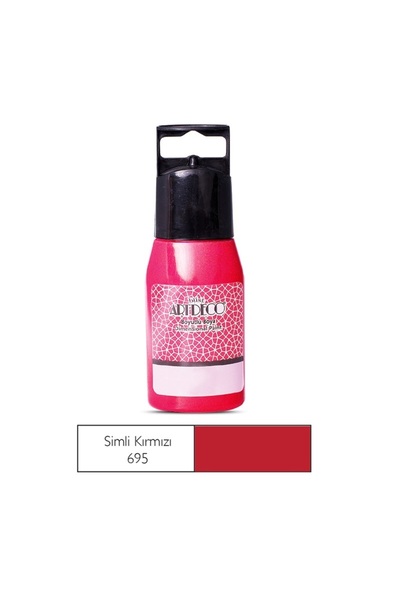 Artdeco Y-041c-695 Simli Boyutlu Boya 50 ml Kırmızı