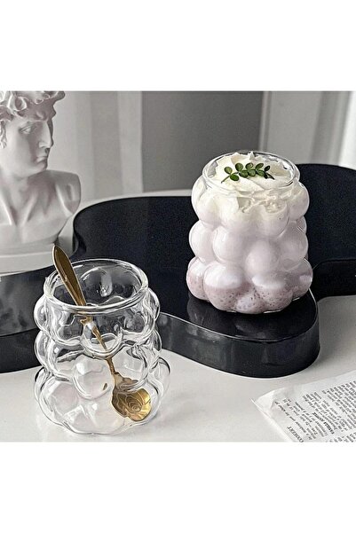 STOREMAX Erhn Adet Boncuk Şekilli Üç Boyutlu Soğuk Kahve Bardağı Üzüm Bardak ...