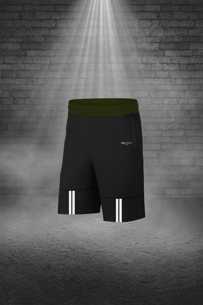 POSEIDON STORM Men's Khaki Fit Comfortable Pocket Crew Neck T-Shirt Shorts Set for Walking (S-3Xl)