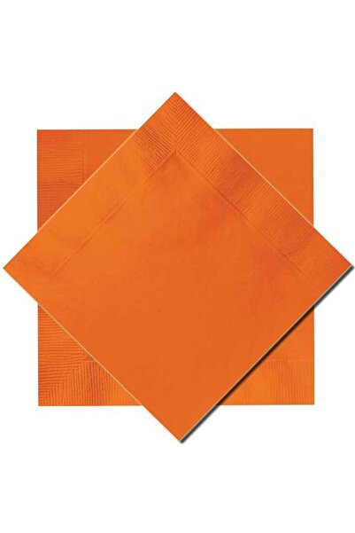 Partioutlet Turuncu Renkli Kağıt Peçete 16 Adet