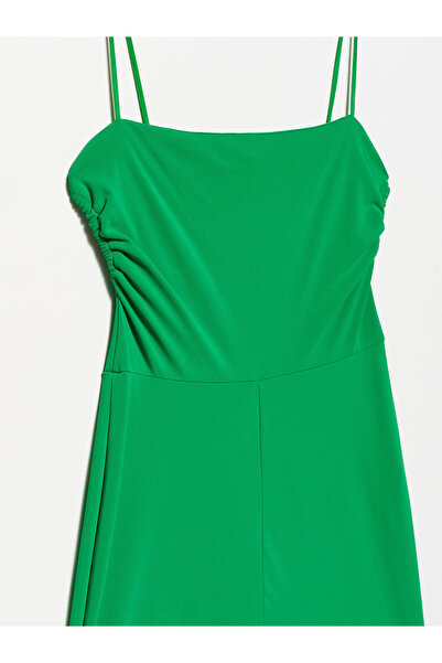 Dilvin 70344 Detailní okénkový overal Strappy-zelený