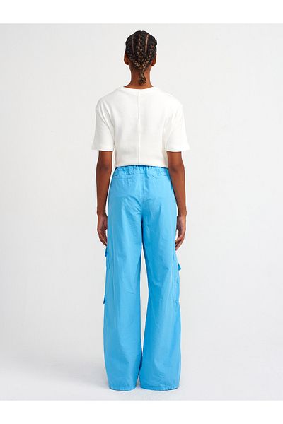 Dilvin 70960 Model - Blue Cargo Pocket Trousers