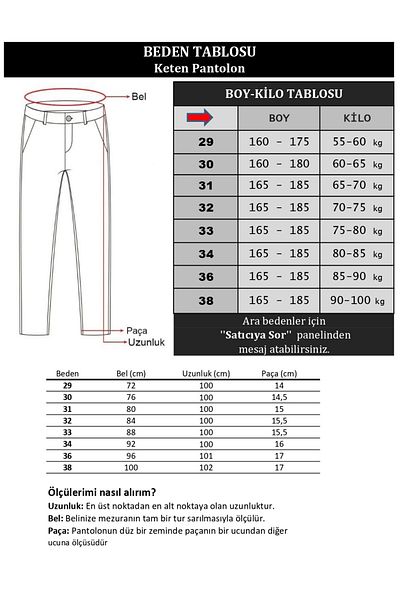 DOPPİO'N DENİM Men's Slim Fit Flexible Lycra Linen Trousers