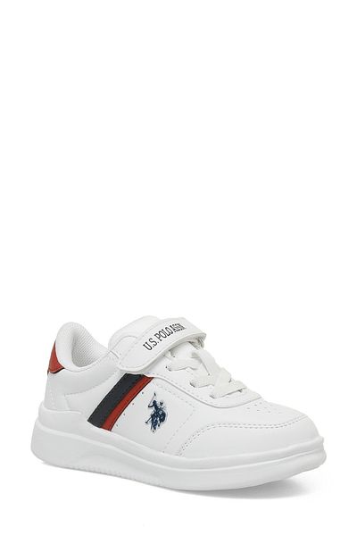 U.S. Polo Assn. Pantofi sport pentru băiat Berkeley Jr 4pr A101884807 Alb/lac/roșu