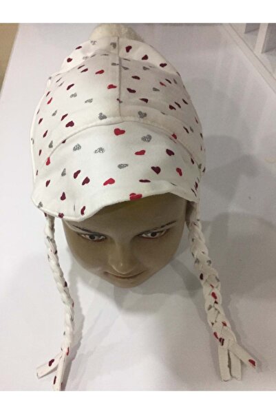 andywawa قبعة من القطن الممشط للفتيات الصغيرات باللون البيج