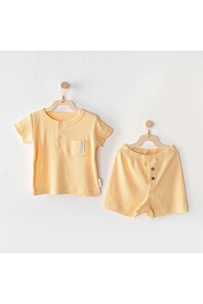 andywawa Baby 2-Piece Shorts Set Yellow