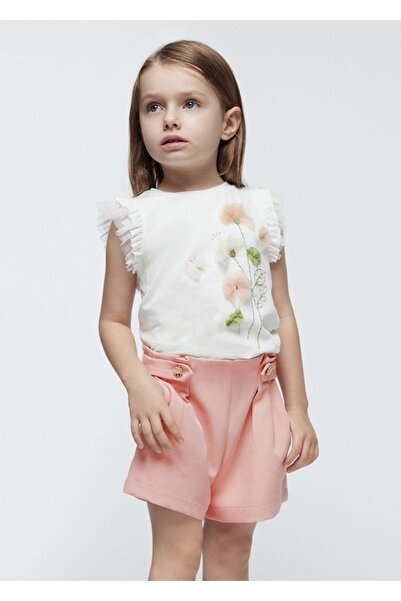 MAYORAL شورت بناتي وردي فاتح