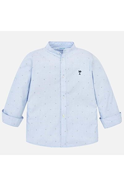 MAYORAL قميص للأولاد بياقة حكيم باللون الأزرق