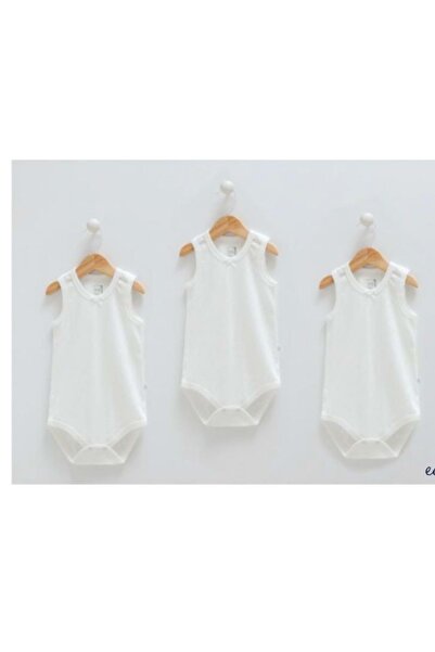 Caremella Caremell 3-Piece White Tank Top Bady Ecru