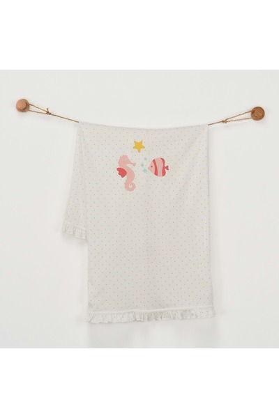 andywawa Ecru Kız Bebek Battaniye ECRU