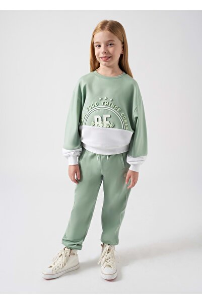 MAYORAL بنطلون بناتي أخضر مائي