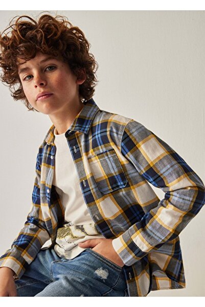 MAYORAL قميص أطفال بأكمام طويلة أصفر