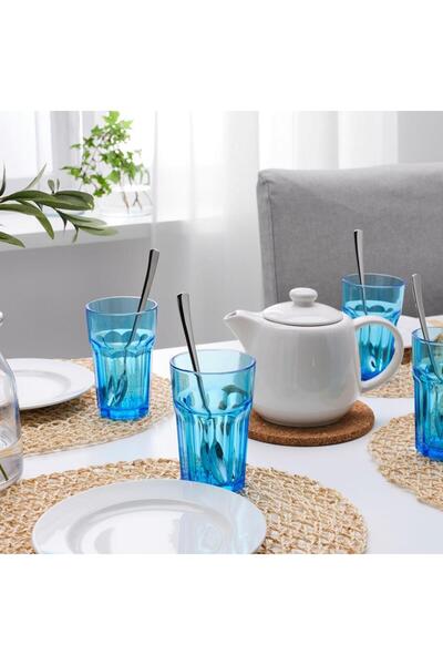 IKEA Pokal Bardak Seti Mavi 35 Cl 4 Adet 20461019