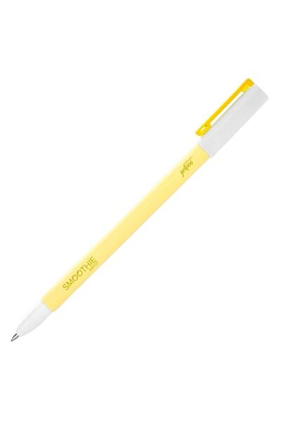 Scrikss قلم جل سموثي، قلم حبر جاف 0.7 أصفر