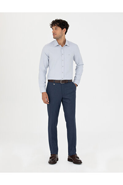 Pierre Cardin Gri Slim Fit Uzun Kollu Gömlek 50277784-VR024