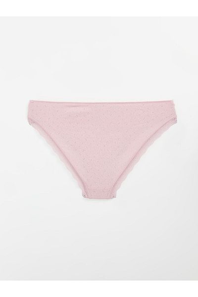 LC Waikiki Chiloți bikini LCW DREAM roz liliac cu detaliu din dantelă