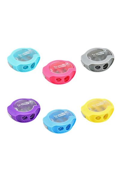 Mikro 1331 Double Hole Pencil Sharpener with Lid