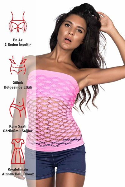 Emay Ροζ Mi 5034 Fancy Bustier Αθλητικός Κορσές