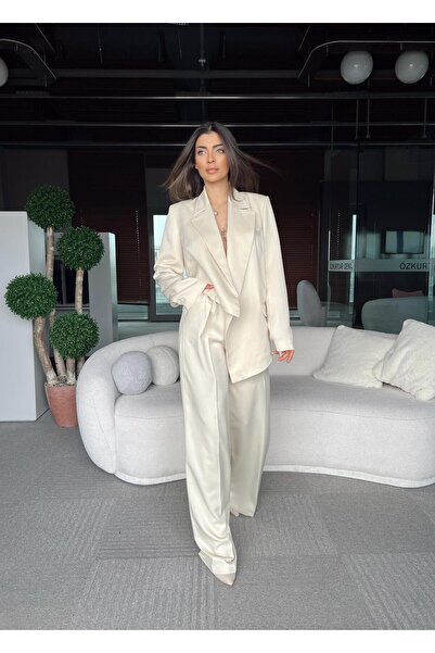 TamSeninTarzin Sileny Palazzo Kumaş Pantolon