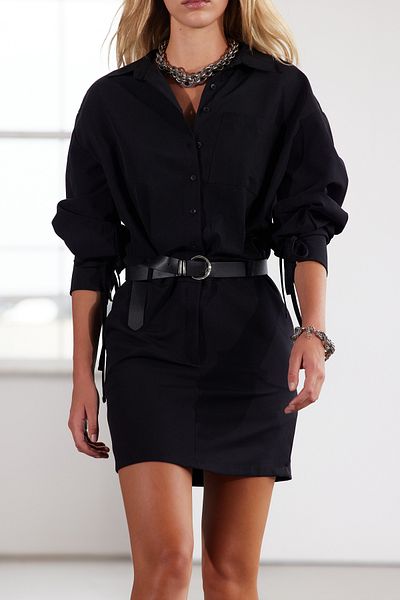 Trendyol Collection Limited Edition - Black Belted Mini Dress Twoaw25el00294