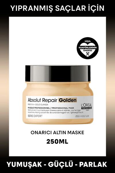 L'Oreal Paris Serie Expert Absolut Repair Yıpranmış Saçlar Için Onarıcı Altın Maske 250ml