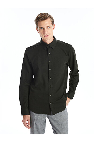 LC Waikiki Cămașă pentru bărbați LCW Slim Fit - mânecă lungă