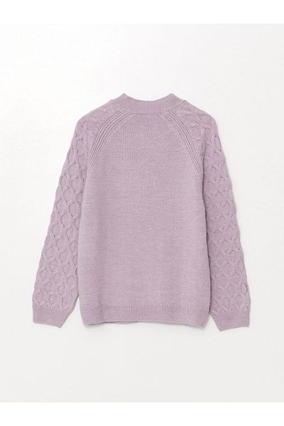 LC Waikiki Lcw Crew Neck Self Patterned Long Sleeve Women's Knitwear Sweater