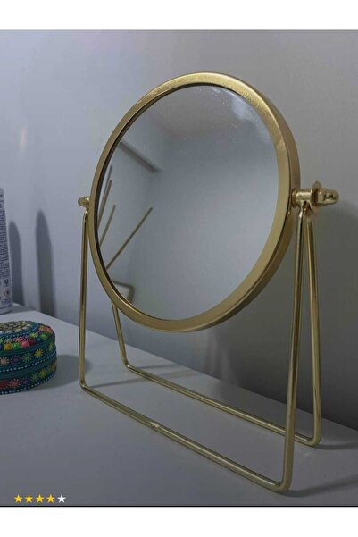 mifabrica Metal Gold Makyaj Aynası Anneler Günü Hediyesi