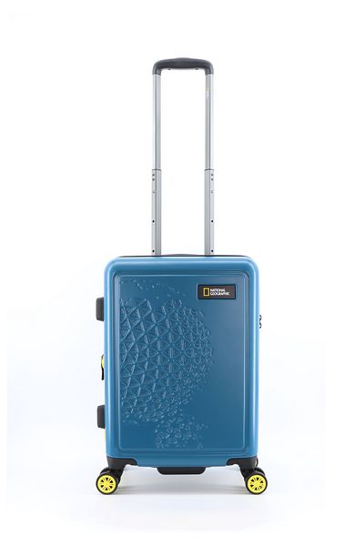NATIONAL GEOGRAPHIC Globe Small Cabin Luggage Suitcase Blue