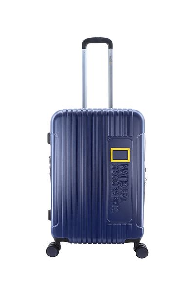 NATIONAL GEOGRAPHIC Canyon Luggage Trolley Medium Check-In Metallic Blue