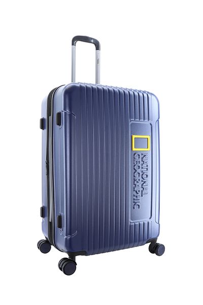NATIONAL GEOGRAPHIC Canyon Luggage Trolley Large Check-In Metallic Blue