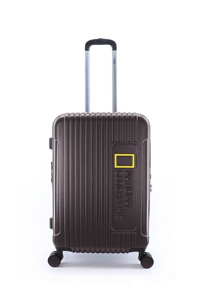 NATIONAL GEOGRAPHIC Canyon Luggage Trolley Medium Check-In Metallic Mud