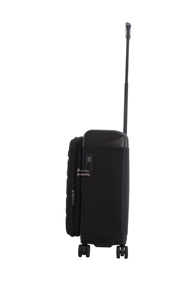 Discovery Motion PP/Poly Carry-On, TSA Lock, Unbreakable, 4 Double Wheels, 20 Inch Black