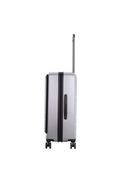 Discovery Patrol Medium, TSA Lock, Expandable, 4 Double Wheels, 24 Inch Silver