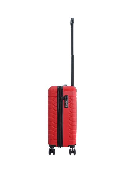 Discovery Reptile ABS Carry-On, TSA Lock, 4 Double Wheels, 20 Inch Red