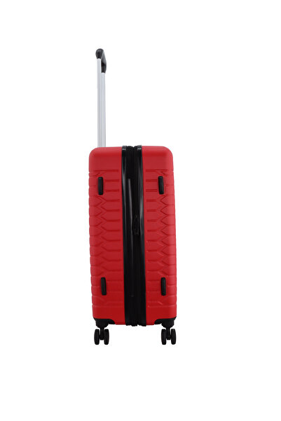 Discovery Reptile ABS Medium, TSA Lock, Expandable, 4 Double Wheels, 24 Inch Red