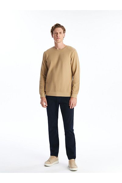 LC Waikiki Ανδρικό φούτερ με υφή - Crew Neck, Μακρυμάνικο