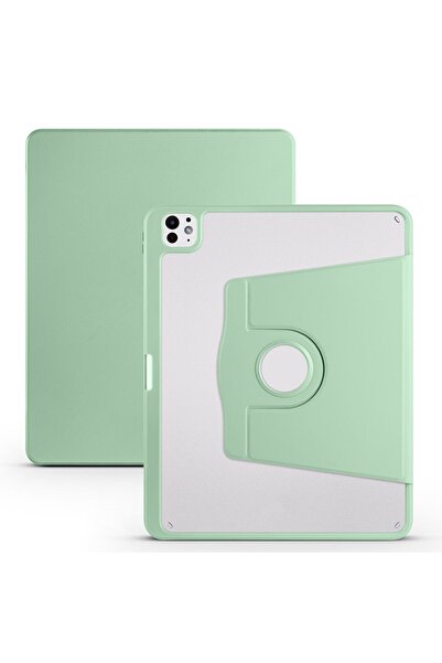 UnDePlus Apple iPad Pro 11 3. 4. Nesil Kılıf Termik Kalem Bölmeli Dönebilen Standlı Kılıf A2435 A2759 A2761-6