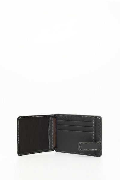 GÖNDERİ(R) Unisex Black to Anthracite Genuine Leather Card Holder