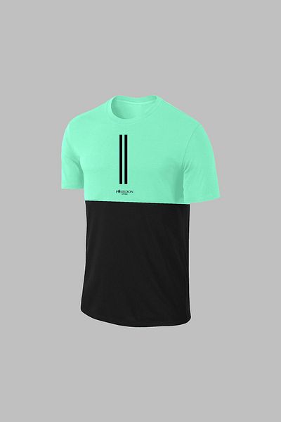 POSEIDON STORM Ανδρικό υπερμεγέθη Water Green Dri-Fit ύφασμα χωρίς εκτύπωση με στρογγυλή λαιμόκοψη κοντομάνικο μπλουζάκι σορτς κάτω επάνω κοστούμι