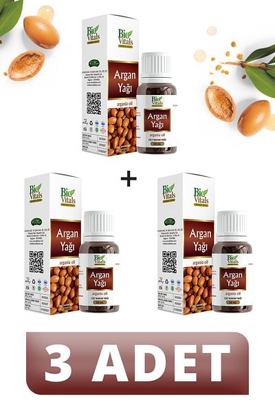 Bio Vitals 50 ml Argan Oil - 3 PCS