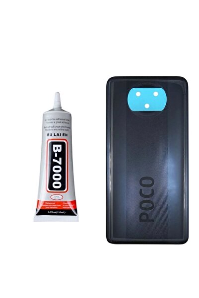 Genel Markalar Xiaomi Poco X3 Pro Uyumlu Arka Batarya Pil Kapağı Siyah